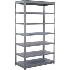 7 Shelf, Commercial Duty Boltless Shelving, Starter, 36"W x 24"D x 84"H, Duradeck
