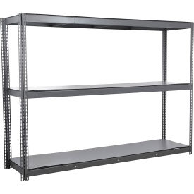 3 Shelf, Standard Duty Channel Boltless Shelving Add On, 96"Wx24"Dx60"H, Duradeck