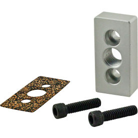 10 Series 1" X 2" End Mount Pressure Manifold Plate With 1/4" NPT