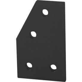 10 Series 4 Hole 60 Degree Angle Joining Plate, Black