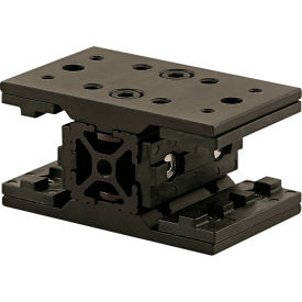 10 Series Short Double Mount Unibearing Assembly, 1-5/8"H, Black
