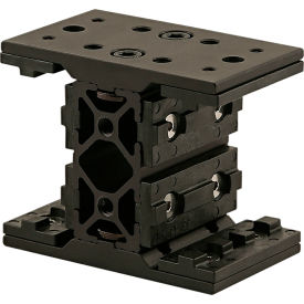 10 Series Short Double Mount Unibearing Assembly, 2-5/8"H, Black