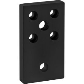 10 Series Leveling Anchoring Base Plate With 1/2-13 Tap, 6-Hole, Black