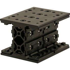 10 Series Long Double Mount Unibearing Assembly, 2-5/8"H, Black