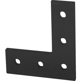 10 Series "L" Flat Plate with 5 Hole, Black