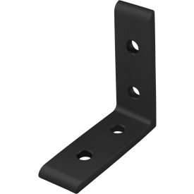 10 Series Tall Lite Inside Corner Bracket with 4 Hole, Black