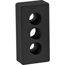 15 Series 1" X 2" Base Plate w/ 7-16/14 Tap In Center, Black