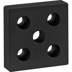 10 Series 2" X 2" Base Plate w/ 7-16/14 Tap In Center Black