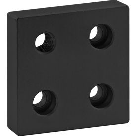 15 10 Series S 2" X 2" Base Plate w/ 3-8/16 Tap In Corner Black