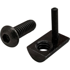 Button Head Socket Cap Screw and Drop In T-Nut, 1/4-20 X 3/4"