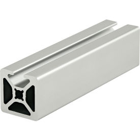 10 Series 1" x 1" Mono Slot Smooth T-Slotted Extrusion Profile, 120" Bar, Clear