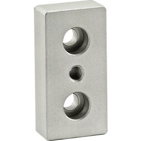 10 Series 1" x 2" Base Plate w/ 1/4-20 Tap in Center, Anodize Finish, Clear