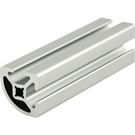 1.0" X 1.0" Quarter Round T-Slotted Extrusion Smooth, 120"