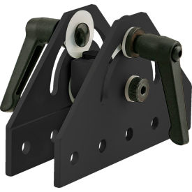 10 Series 180 Degree Double Pivot Bracket Assembly with "L" Handles, Black