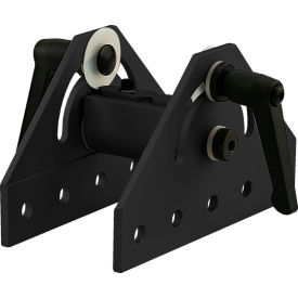 10 Series 180 Degree Wide Double Pivot Bracket Assembly with "L" Handle, Black