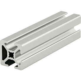 10 Series 1" x 1" Tri-Slot Smooth T-Slotted Extrusion Profile, 120" Bar, Clear