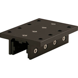 10 Series 3 Slot Mount Double Flange Long Standard Linear Bearing, Black