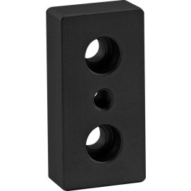 10 Series 1" X 2" Base Plate w/ 1-4/20 Tap In Center, Black