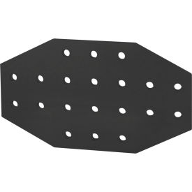 10 Series 20 Hole Cross Flat Plate, Black