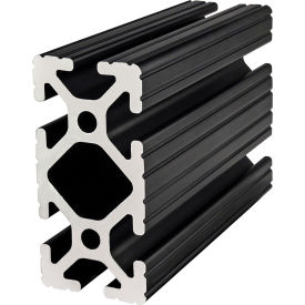 1-1/2" x 3" T-Slotted Extrusion Black Anodize Bar, 120"