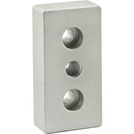 15 Series 1.5" x 3" Base Plate w/ 7/16-14 Tap Center, Anodize Clear Finish