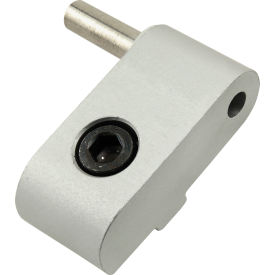 15 Series Left Hand Lift-Off Hinge Section w/ Long Pin, Anodize Finish, Clear