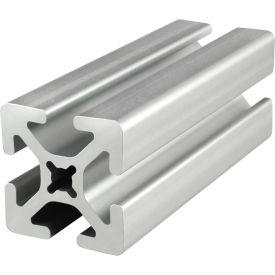 15 Series 1-1/2 x 1-1/2" Aluminum T-Slotted Profile, 4 Open T-Slots, 120"L, Clear