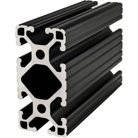 1-1/2" x 3" Lite T-Slotted Extrusion Black Anodize Bar, 242"