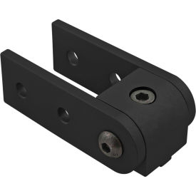 10 Series 0° Right Angle Structural Pivot Assembly w/ Dual Straight Arms, Black