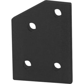 10 Series 4 Hole 30 Degree Angle Flat Plate, Black
