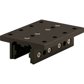 10 Series 4"L Double Flange Linear Bearing with Brake Hole, Black