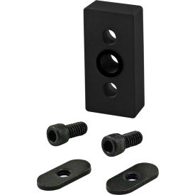 10 Series 1" X 2" Side Mount Pressure Manifold Plate, 1/8" NPT, Black