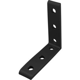 10 Series Tall Inside Corner Bracket w/ 6 Hole, Black