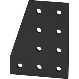 10 Series 9 Hole 90 Degree Flat Plate, Black