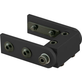 10 Series Right Angle Universal Dynamic Pivot Assembly with Dual Straight Arms, Black