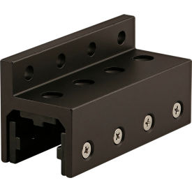 10 Series 3 Slot Mount Single Flange Long Standard Linear Bearing, Black