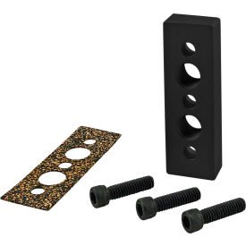10 Series 1" X 3" Pressure Manifold Plate, 1/4" NPT, Black