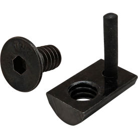 15 Series Flat Head Socket Cap Screw and Drop In T-Nut, 1/4-20 X 1/2"
