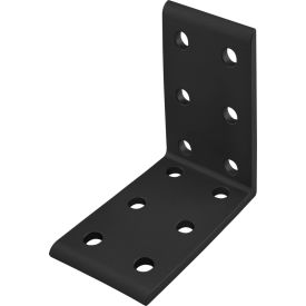 10 Series Tall Inside Corner Bracket w/ 12 Hole, Black