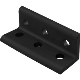 10 Series Wide Inside Corner Bracket w/ 6 Hole, Black