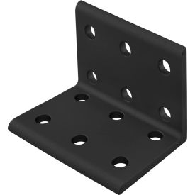 10 Series 12 Hole Wide Inside Corner Bracket, Black