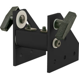 10 Series 90 Degree Wide Double Pivot Bracket Assembly with "T" Handles, Black