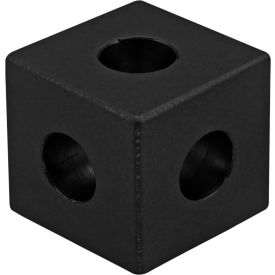 10 Series 3 Way Squared Corner Connector, Black