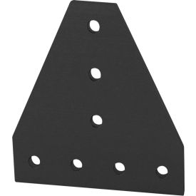 10 Series Tee Flat Plate with 7 Hole, Black