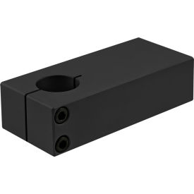 10 Series 1" Diameter Single Shaft Blank Mounting Plate, Black