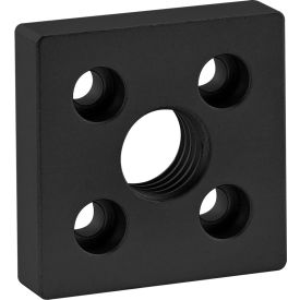 10 Series 2" X 2" Base Plate w/ 3/4-10 Tap In Center, Black