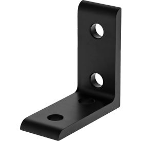 10 Series 4 Hole Inside Corner Bracket, Black