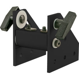 15 Series 90 Degree Wide Double Pivot Bracket Assembly with T Handle, Black