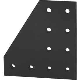 15 Series 10 Hole 90 Degree Joining Plate, Black