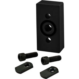 15 Series 1.5" X 3" Side Mount Pressure Manifold Plate, 1/4" NPT, Black